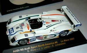 【送料無料】ホビー　模型車　車　レーシングカー ネットワークアウディoピロヨハンソンボックスcar 143 ixo lmm050 audi r8 6 3o lm03 pirrolehtojohansson box