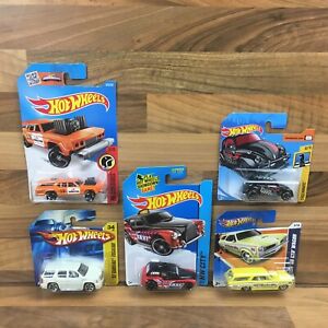 【送料無料】ホビー 模型車 車 レーシングカー ×ホットホイールキャデラックキャブフォルクスワーゲンワゴン