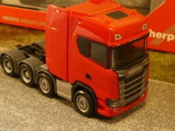 【送料無料】ホビー　模型車　車　レーシングカー スカニアヘビーウェイトマシンピン187 herpa scania cs hd lourd poids machine 4axe rouge 308601