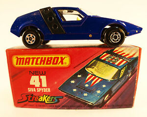 ホビー　模型車　車　レーシングカー ボックスマッチスパイダーmatchbox streakers n41 siva spyder en boite