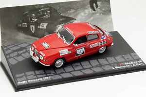 【送料無料】ホビー　模型車　車　レーシングカー ネットワークラリースウェーデンmag kd093, altaya ixo, saab 96 v4, rally suede 1972 blomqvisthertz