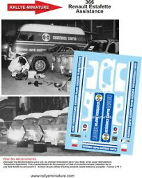 【送料無料】ホビー　模型車　車　レーシングカー デカールルノーライダーdecals 118 ref 366 renault estafette assistance