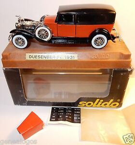 ̵ۥۥӡϷ֡֡졼󥰥 ܥåॸage dor solido old duesenberg j limousine 1931 rouge 143 in box b