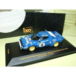 【送料無料】ホビー　模型車　車　レーシングカー ランチアモンテカルロラリーネットワークlancia stratos rallye monte carlo 1979 darniche ixo rac081 143 1er