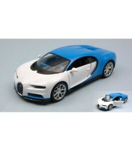 【送料無料】ホビー　模型車　車　レーシングカー ブガッティカイロンbugatti chiron 2016 white blue 124