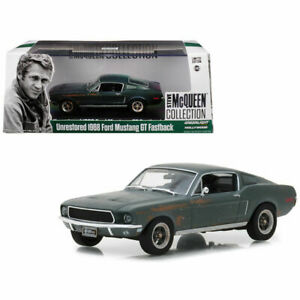 ホビー　模型車　車　レーシングカー フォードムスタングビンテージスティーブマックィーンgreenlight 86437 ford mustang 143 gt vintage non restaurees steve mcqueen