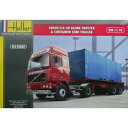 【送料無料】ホビー 模型車 車 レーシングカー heller kit volvo f1220 globetrotter amp; container semi ...