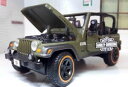【送料無料】ホビー 模型車 車 レーシングカー ジープラングラールビコン×スケールハーレーダビッドソンjeep rubicon wrangler 4x4 127...