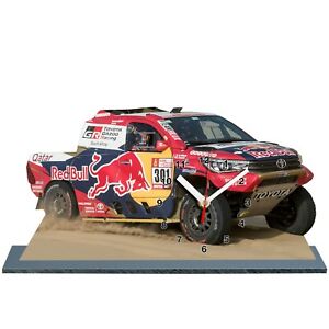 ̵ۥۥӡϷ֡֡졼󥰥 ꡼ߥ˥奢åȥ西ϥåalattiyah, rallye dakar 2018, toyota hilux 01 en horloge miniature