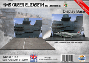 【送料無料】ホビー　模型車　車　レーシングカー スケールキットエリザベスcoastal kits echelle 148 hms queen elizabeth base amp; fond set
