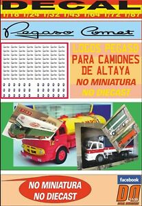 【送料無料】ホビー 模型車 車 レーシングカー デカールロゴパラダイカストdecal logos pegaso para camiones altaya no miniatura no diecast 01