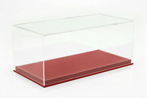 【送料無料】ホビー　模型車　車　レーシングカー スケールカーモデルプレートショーケースhaute qualite vitrine avec plaque de cuir pour modeles voitures dechelle 118
