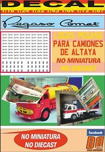 【送料無料】ホビー 模型車 車 レーシングカー デカールロゴパラダイカストdecal logos pegaso para camiones altaya no miniatura no diecast 02
