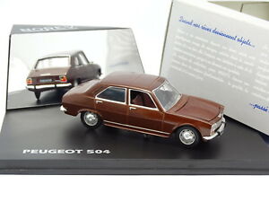 【送料無料】ホビー　模型車　車　レーシングカー プジョーブラウンnorev 143 peugeot 504 marron