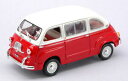 【送料無料】ホビー　模型車　車　レーシングカー フィアットモデルfiat 600 multipla red white 143 model 770052 norev