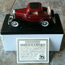 ホビー　模型車　車　レーシングカー カスタムフォードデラックスウィンドウカットpersonnalise 1932 ford deluxe v8 3 fenetre coupe historique motor museum comme neuf