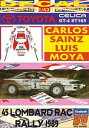 yzzr[@͌^ԁ@ԁ@[VOJ[ fJ[g^ZJOAe}JXTCc[decal toyota celica gt4 carlos sainz rac rally 1989 2nd 01