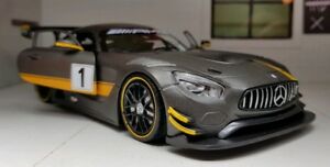 ホビー　模型車　車　レーシングカー スケールメルセデスレースミニチュアカー124 echelle mercedes amg gt3 gt course 2016 detaille voiture miniature 73784