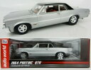【送料無料】ホビー 模型車 車 レーシングカー ポンティアックダイカスト124 1964 pontiac gto argent auto world moula...