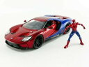 【送料無料】ホビー 模型車 車 レーシングカー フォードクモダイカストford gt 2017 figura uomo ragno spider man 124 diecast marvel avengers jada toys