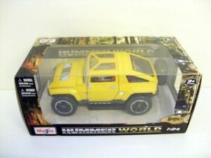 【送料無料】ホビー　模型車　車　レーシングカー ハンマーmaisto 124 32125 hummer hx yellow