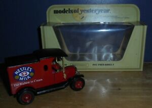 【送料無料】ホビー　模型車　車　レーシングカー モデルフォードヴァンネスレミルクトライアルモデルマッチモデルmatchbox models of yesteryear y12 modele t ford van nestles milk trial modele