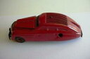 【送料無料】ホビー 模型車 車 レーシングカー ビンテージモデルクロックvintage schuco 2000 horloge fer blanc voiture rouge 1930