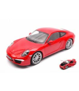 ホビー　模型車　車　レーシングカー ポルシェカレラporsche 911 991 carrera s red 118