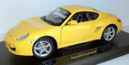 【送料無料】ホビー　模型車　車　レーシングカー スケールポルシェケイマンwelly 118 scale 18008w porsche cayman s yellow