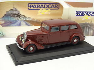 ホビー　模型車　車　レーシングカー プジョーファミリーブラウンparadcar resine 143 peugeot 601 familiale 1934 marron