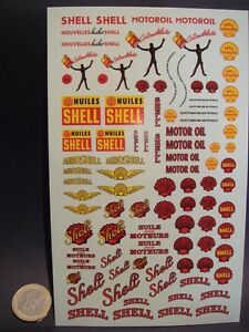 【送料無料】ホビー 模型車 車 レーシングカー デカールロゴシェルdecals 143 132 124 anciens logos shell t327