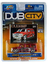 【送料無料】ホビー　模型車　車　レーシングカー ダブシティハンマー2004 jada dub city 077 2003 hummer h2