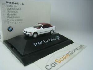 ホビー　模型車　車　レーシングカー シリーズカブリオソフトトップbmw 3 series cabrio soft top e36 187 herpa whitered