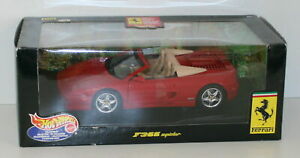 【送料無料】ホビー 模型車 車 レーシングカー ホットホイールフェラーリスパイダーレッドhot wheels 118 25733 ferrari f355 spider red