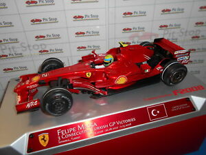 【送料無料】ホビー　模型車　車　レーシングカー フェラーリフェリペマッサトルコグランプリferrari f2008 felipe massa 3 consecutive turkish gp victories 118