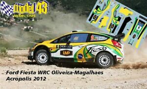 【送料無料】ホビー　模型車　車　レーシングカー デカールフォードフィエスタオリヴェイララリーdecal 143 ford fiesta wrc oliveira rally acropoli 2012