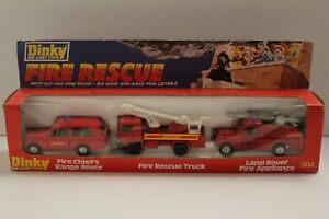 ̵ۥۥӡϷ֡֡졼󥰥 ܥåꥸʥdinky cret no 304 fire rescue 3 vehicule ensemble cadeau original 1978rare