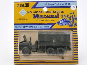 【送料無料】ホビー　模型車　車　レーシングカー ロコインホトラックボックス＃roco minitanks ho 187 camion bache gmc 6x6 m34 nz11539 avec sa boite 1
