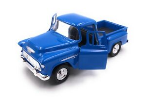 【送料無料】ホビー　模型車　車　レーシングカー モックアップシボレーオートスケールemaquette de voiture chevrolet stepside bleu auto echelle 13 439 licence
