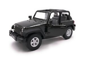 【送料無料】ホビー　模型車　車　レーシングカー ジープラングラールビコンカブリオレsモデルmaquette de voiture jeep wrangler rubicon suv noir cabriolet auto masstab 13 4