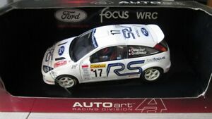 ホビー　模型車　車　レーシングカー フォードフォーカスモンテカルロフランソワデルクールm92 118 ford focus rs wrc monte carlo 2001 delecour grataloup autoart