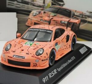 【送料無料】ホビー 模型車 車 レーシングカー ポルシェルマンピンクブタスパークporsche 911 gt3 rsr 24h le mans 2018 winner pink pig 143 spark limited