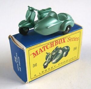 【送料無料】ホビー　模型車　車　レーシングカー マッチスクーターmatchbox lesney 36 lambretta scooter, rare, 1961, mib