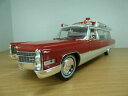 【送料無料】ホビー 模型車 車 レーシングカー キャデラックcadillac samp;s 1966 ambulance rouge 118