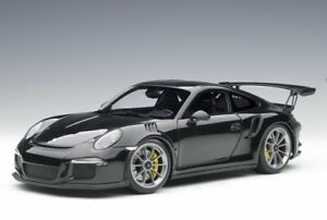 ホビー　模型車　車　レーシングカー ポルシェスケールグアテマラタイプporsche 911 gt3 rs type 991 2015 en noir echelle 118 par autoart 78164