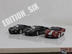 【送料無料】ホビー　模型車　車　レーシングカー フォードアメリカスポーツバッチモデル3 x jada toys 164 2005 ford gt american muscle voitures sport dubcity modele lot