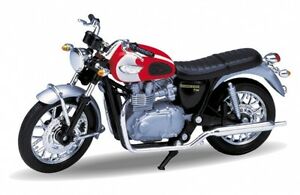 ホビー　模型車　車　レーシングカー トライアンフボンネビルメタルスケールオートバイモデルwelly 02 triumph bonneville t100 118 echelle metalliques modele moto