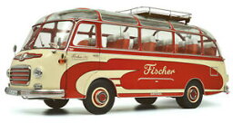 【送料無料】ホビー　模型車　車　レーシングカー モデルセトラフィッシャーschuco setra s6 fischer rouge 118