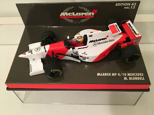 ホビー　模型車　車　レーシングカー マクラーレンメルセデス＃ブランデル143 mclaren mercedes mp410 7 m blundell 1995