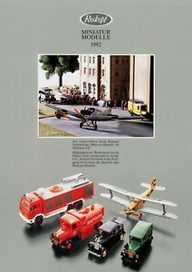 ホビー　模型車　車　レーシングカー ミニチュアモデルミニチュアカーパンフレットモデルカーroskopf miniature modeles prospectus 1992 voiture miniature prospectus brochure model cars